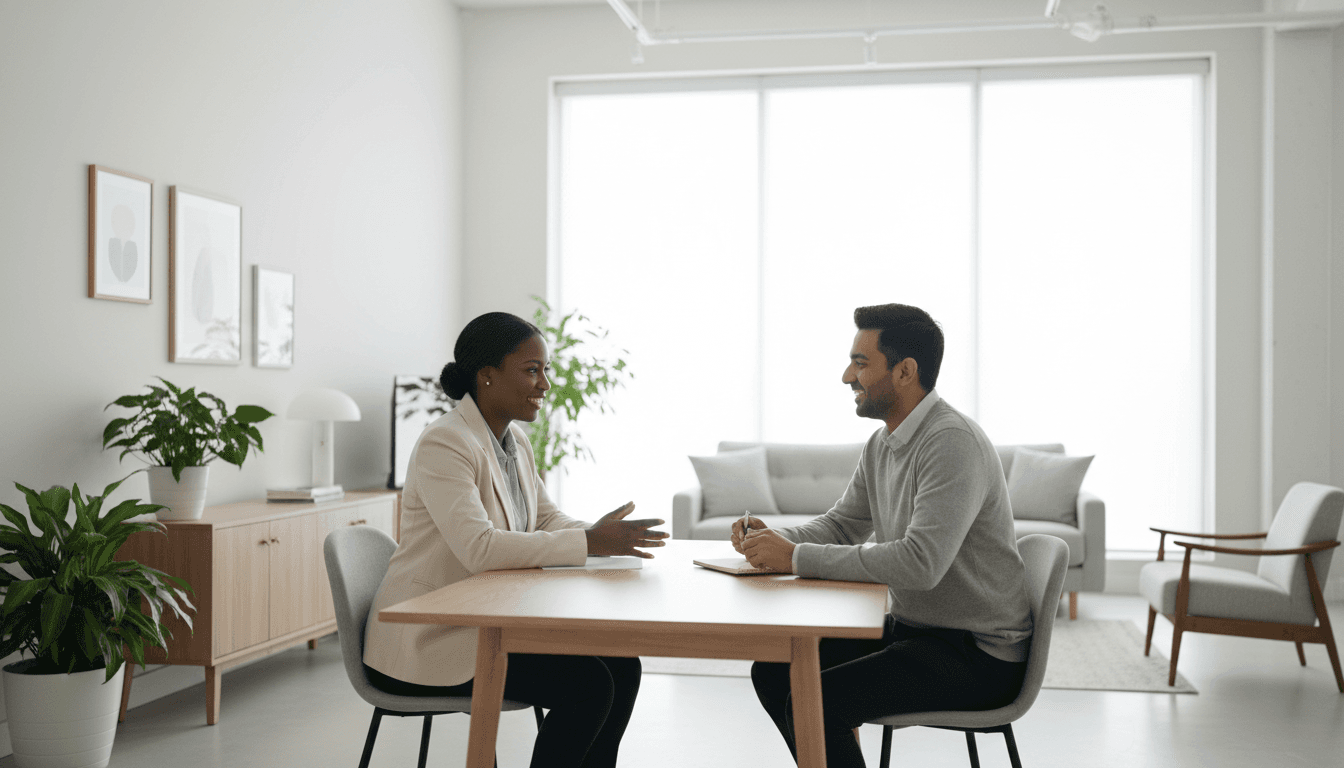 Client consultation meeting